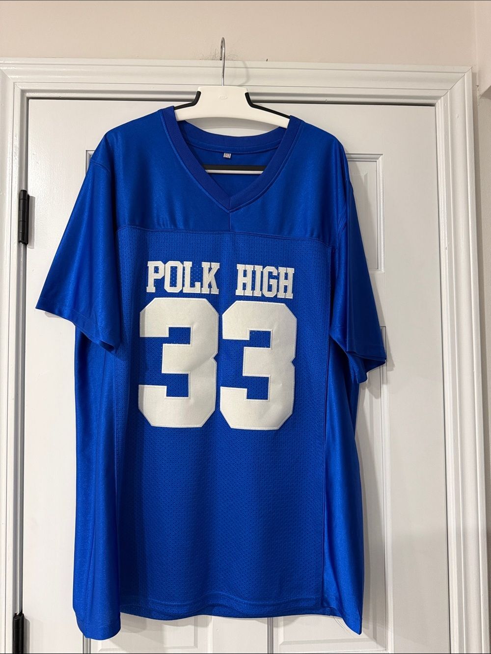 Men's #33 Bundy Football Jersey Blue Color Stithced Size XL